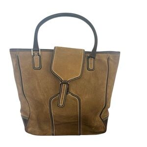 Lambertson  Turex suede tote bag